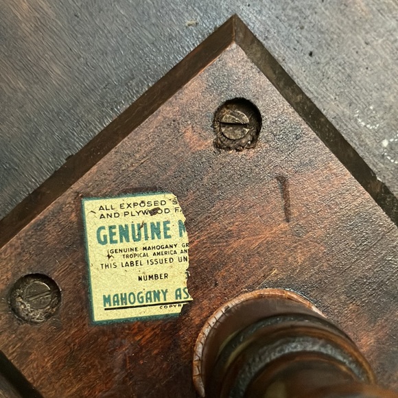 58874EC: BRANDT Cherry Pedestal Occasional End Table - Picture 9 of 9